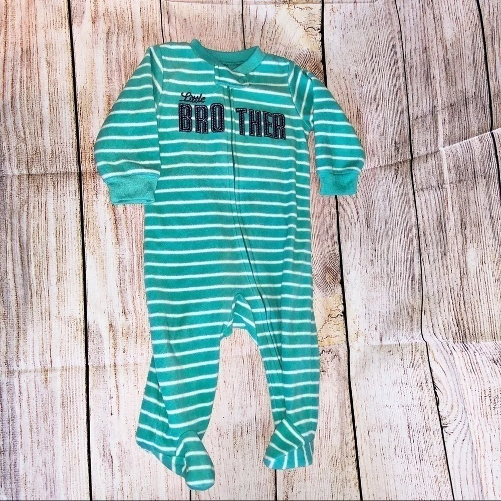 Carters Little Brother Footed Sleeper Size 6 Months